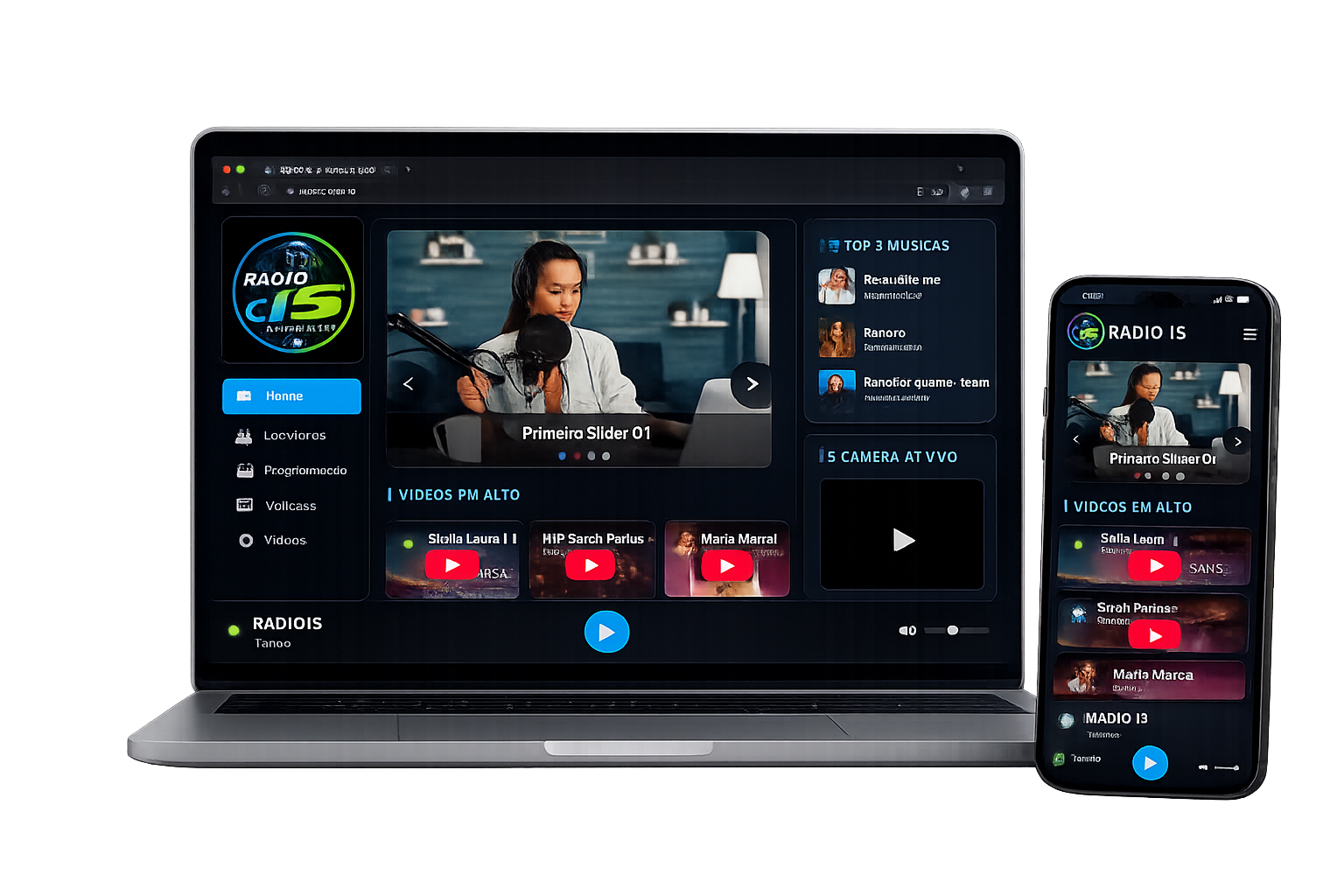 Site da rádio